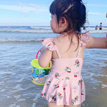 Summer Children Swimsuit Woman Swimsuit Conjoined Princess Dress Baby Swimsuit Cute Girl Harnesses Swim Skirt Beach Dress