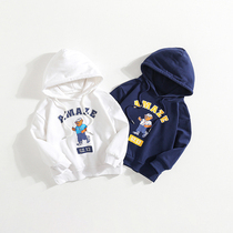 Boy Lianhood Spring and Autumn Han version Cartoon Childrens blouses Long sleeves Baby autumn clothes CUHK Tong Yang qi hooded sweatshirt