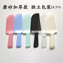 Factory direct disposable frosted solid thickened cake knife cutter plastic knife holder machete independent packaging