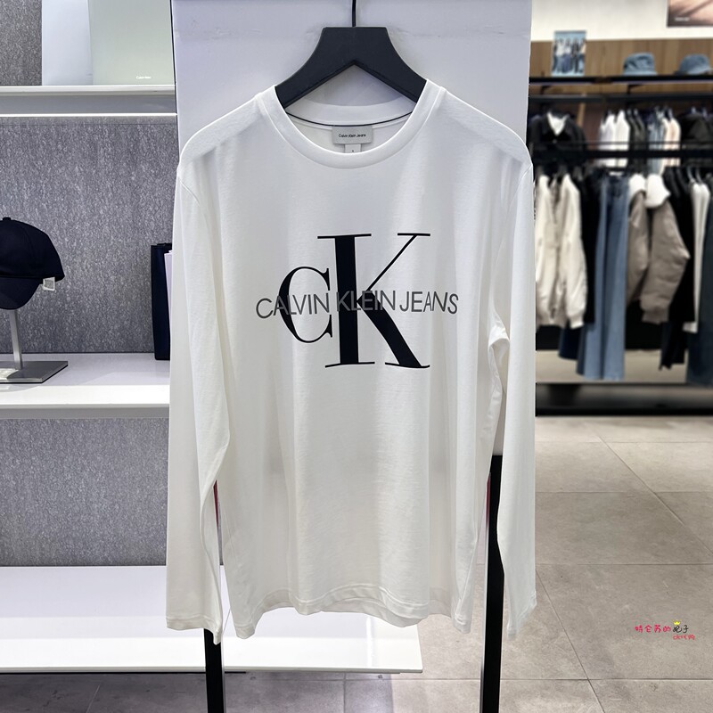 Ck Jeans New 2024 Autumn and Winter Men's Casual Printed Logo Round Neck Long-Sleeved T-Shirt J327372 Ck Jeans New 2024 Autumn and Winter Men's Casual Printed Logo Round Neck Long-Sleeved T-Shirt J327372