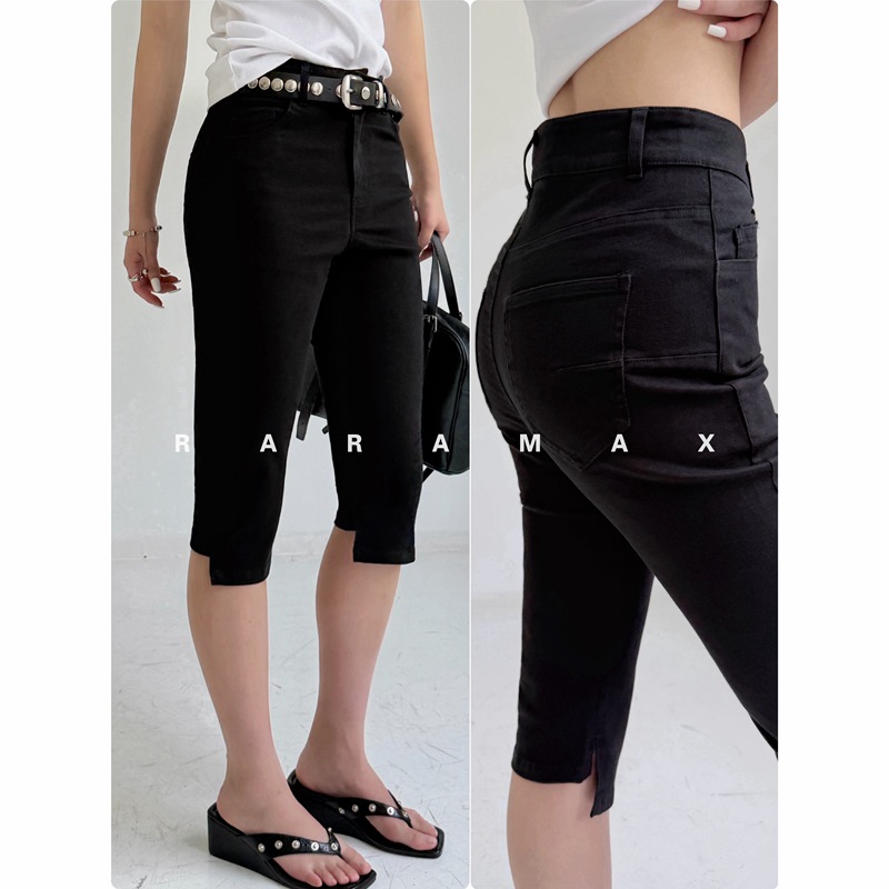 Raramax 2026 Capri Pants~Improved Fit~Yarn-Dyed Stretch Denim~Highly Slimming and Height-Enhancing Raramax 2026 Capri Pants~Improved Fit~Yarn-Dyed Stretch Denim~Highly Slimming and Height-Enhancing