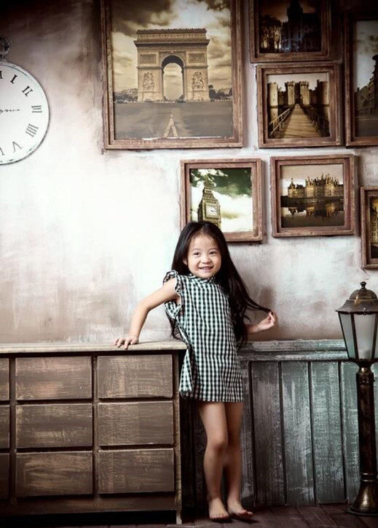 2018 Children's Photographic View Wedding Yarn Studio Design Production Han Style Photo Shoot Child Reality s-43-Taobao