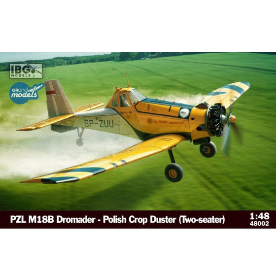 3g Model Ibg Assembled Aircraft 48002 Pzl M18 Polish Agricultural Aircraft with Single-Horned Propeller, Two-Seater Type