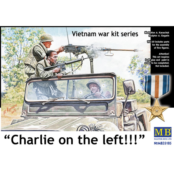 3g Model Master Box Assembled Action Figure Mb35105 1/35 Vietnam War Series Enemy on the Left