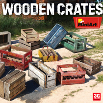 3G model Miniart scene MA35651 wooden crate 1 35