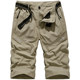 Battlefield Suluo ຜູ້ຊາຍກາງແຈ້ງໄວແຫ້ງໄວ Cropped Pants Summer Ice Silk Stretch Pants Mountaineering Pants Multi-Pocket Sports Pants
