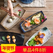 Phong cách Nhật Bản và gió gốm gốm đặc sản nhà hàng bộ đồ ăn Thuyền tấm đĩa sushi tấm trang trí trang trí