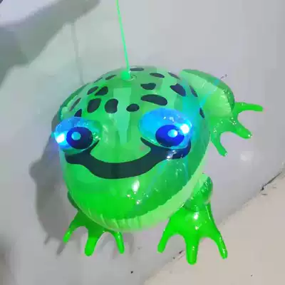 Inflatable frog toy luminous cartoon balloon children's large illuminated turtle rope bouncing duck flashing animal