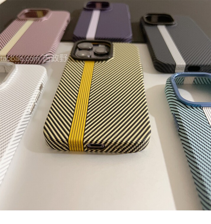 Embossed Hard Metal 12 15, 14, 13 Carbon Fiber iPhone Case