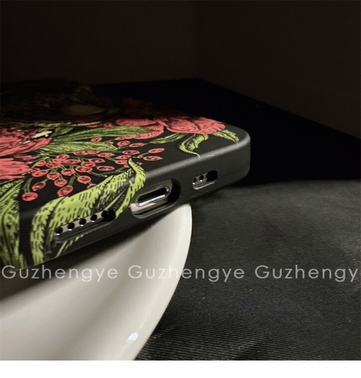 Luminous Embossed Leopard Print Pattern 12 15, 14, 13 iPhone Case