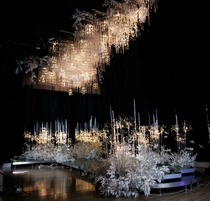 Wedding props semi-circular sunshine tube transparent acrylic tube shape tube wedding ceiling Fireworks Lantern stage decoration