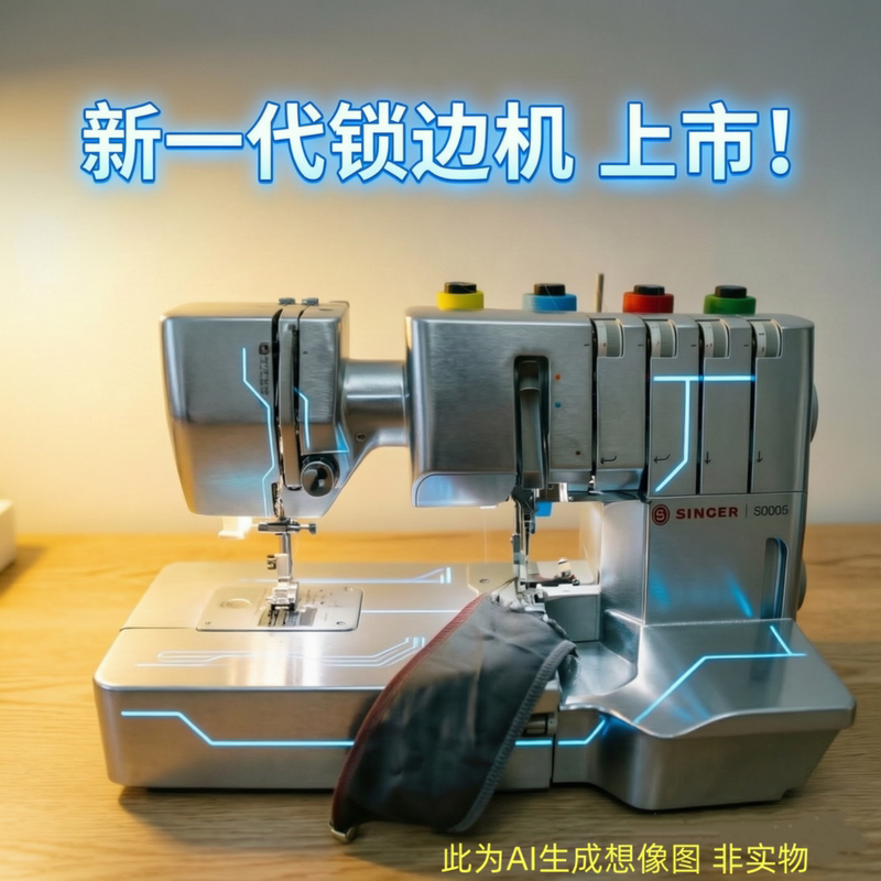 Overlock Sewing Machine, Edge Sewing Machine, Singer Overlock Machine, Dabai New Generation Smart Overlock Machine, Thick Fabric, Ultra-Low Noise