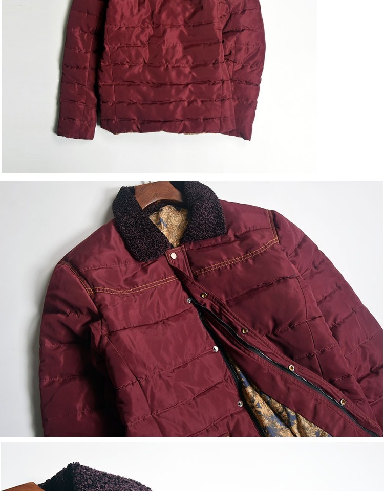 Bắp cải giá bố gói túi lớn áo choàng lụa áo khoác thủy triều thanh niên giản dị áo khoác bông cotton áo khoác nam áo khoác phao nam