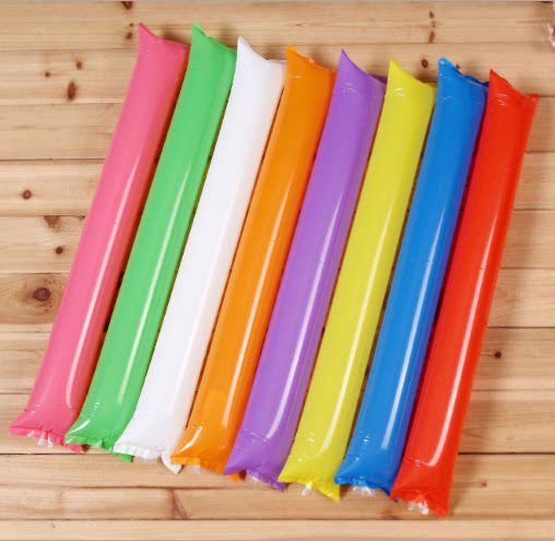 Thickened blow stick cheer stick cheer stick inflatable stick cheer stick party color cheer stick custom printing advertisement