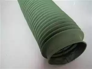 High temperature protective cover canvas soft connection low temperature air pipe rubber cloth sheath cylinder telescopic pipe cylinder protective cover