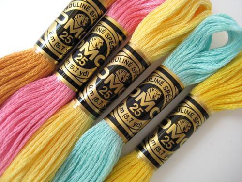 Authentic French DMC thread DMC cross stitch embroidery thread Multi-beauty embroidery Art117 447 color European embroidery cotton thread