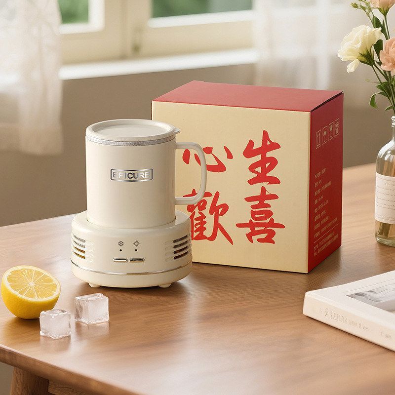 Cross-Border Fast Cooling and Heating Dual-Use Coaster, Constant Temperature Office Desktop Cooler, Beverage Cooling Device