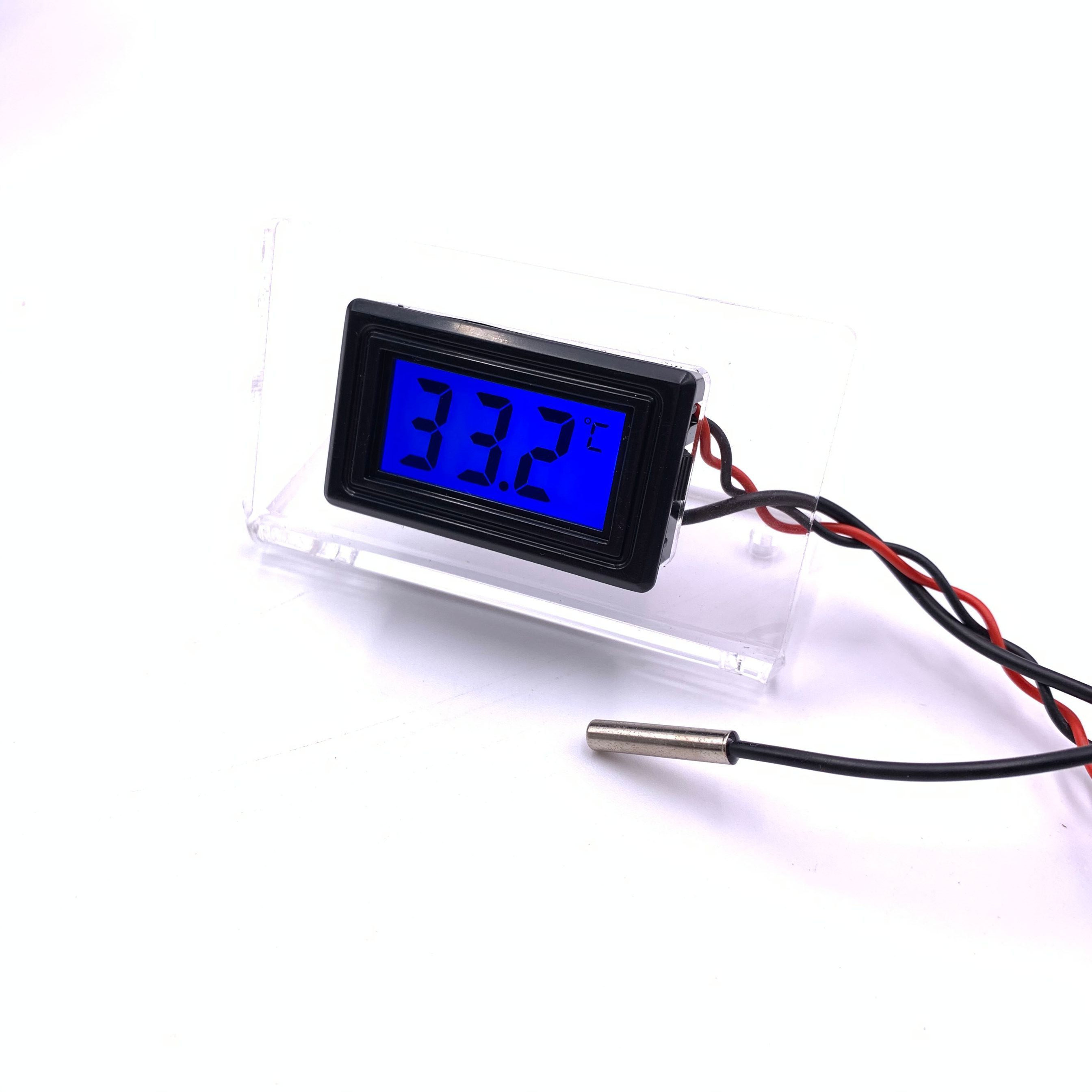 Black plastic shell blue backlight host shell electronic thermometer digital thermometer waterproof monitor