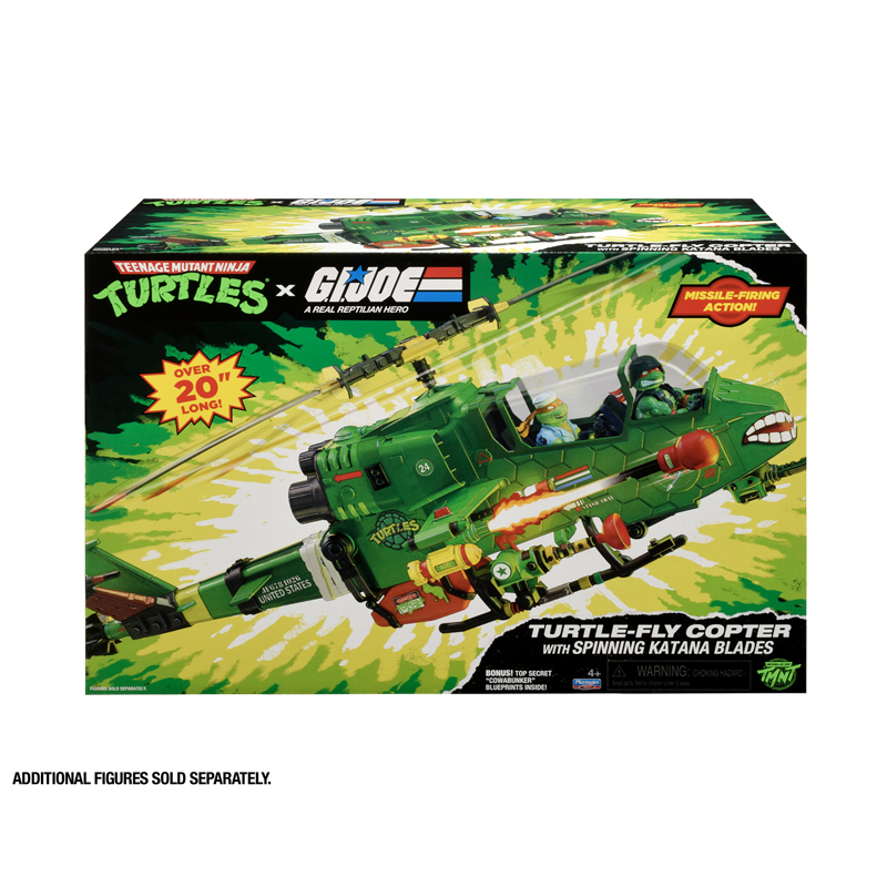 [in Stock] Color Star Playmates Collaboration Teenage Mutant Ninja Turtles G.I Joe Special Forces Helicopter