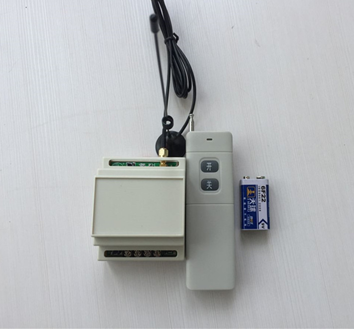 220V Single 4000m High Power Water Pump Wireless Remote Control Switch Guide Rail Remote Control - External Antenna!