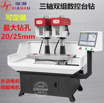 Double-set Machine Head three-axis CNC desktop drilling machine ZK472025mm automatic CNC drilling and tapping machine servo