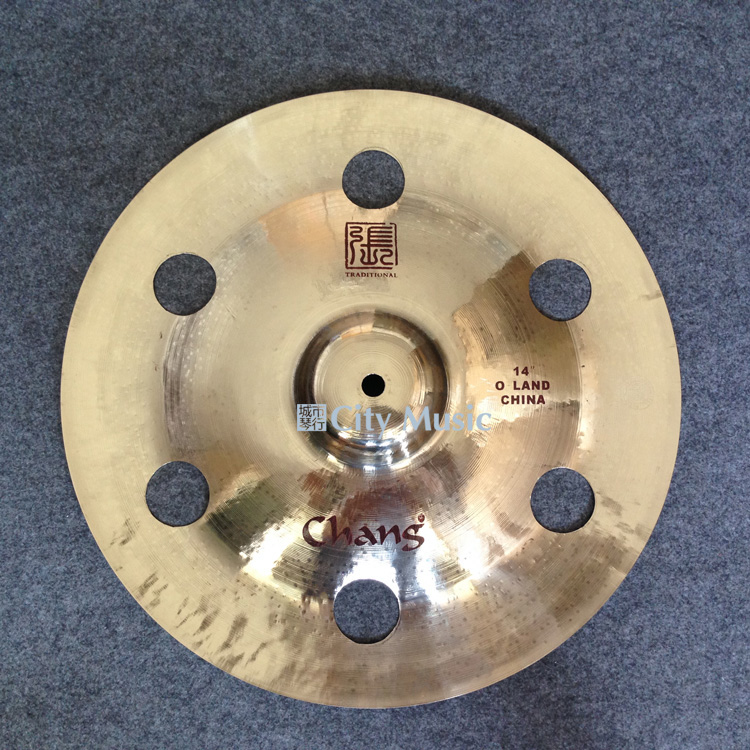 (City Music Company) Zhang Yin Chang 14-inch China Chinese cymbals anti-cymbals anti-cave cymbals effect cymbals