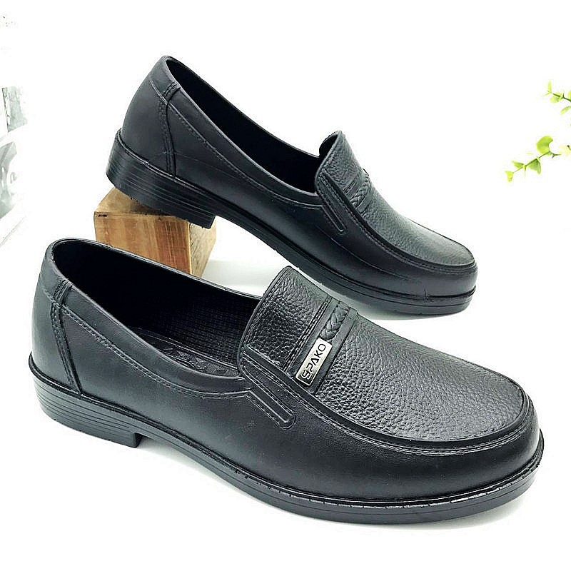 Mùa xuân và mùa hè mưa khởi động của nam giới thấp để giúp ống ngắn chống thấm nước mặc chống trượt cao su giày nhà bếp làm việc đầu bếp giày nhựa giả da giày ủng quần lội nước