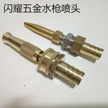 Household car wash water gun head copper water gun nozzle 4 points 6 points 1 inch water pipe hose in-line water gun high pressure nozzle head