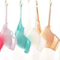 Đồ lót 100% lụa mỏng khuôn cốc lụa không có vòng thép không có dấu vết siêu mỏng thể thao cô gái áo ngực mùa hè áo lót nữ