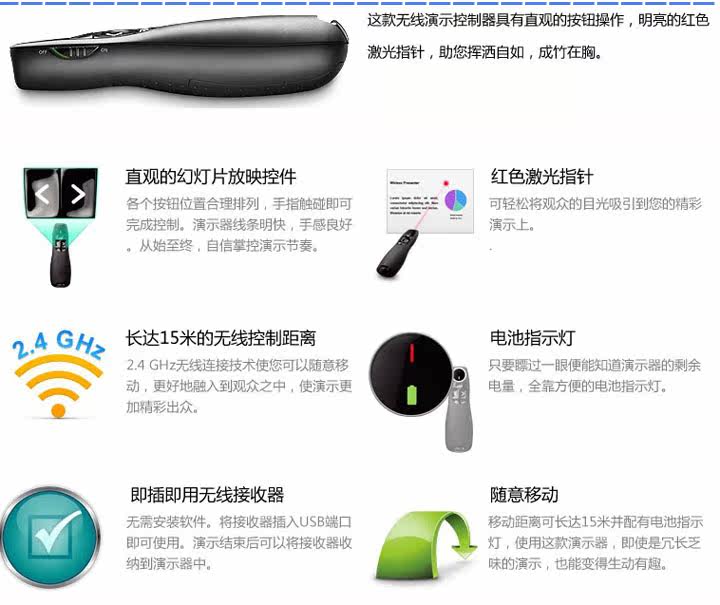 Telecommande - pointeur laser - Ref 384554 Image 5