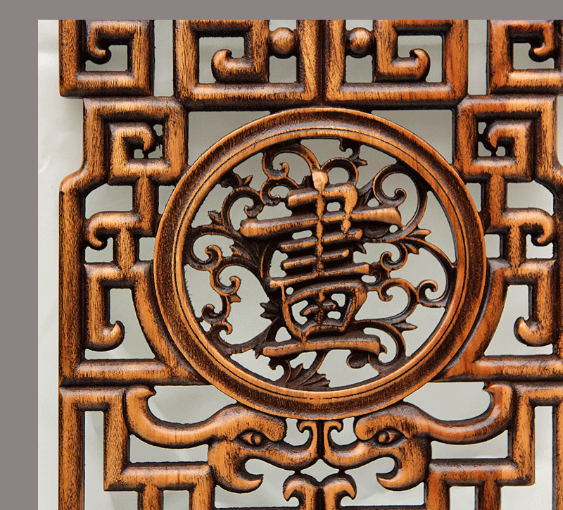 Dongyang woodcarving treo màn hình chạm khắc hoa treo màn hình phòng khách tường Trung Quốc trang trí gỗ nghệ thuật 4 Meilan tre - Màn hình / Cửa sổ vách cầu thang gỗ đẹp