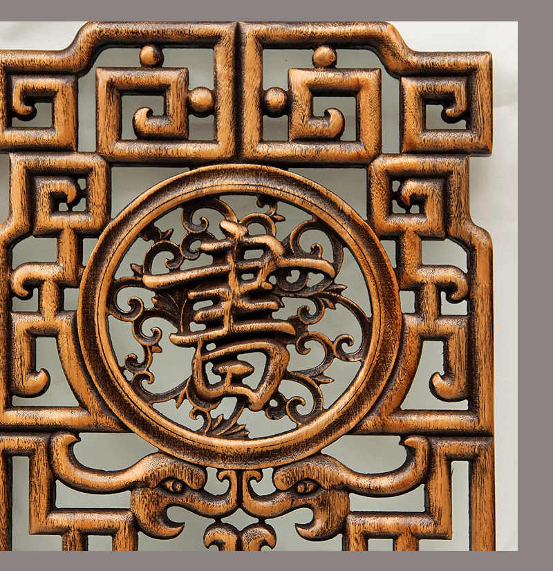 Dongyang woodcarving treo màn hình chạm khắc hoa treo màn hình phòng khách tường Trung Quốc trang trí gỗ nghệ thuật 4 Meilan tre - Màn hình / Cửa sổ vách cầu thang gỗ đẹp