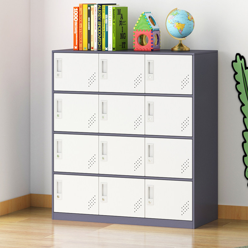 Steel Color Locker student Bag Cabinet Staff Accommodating Cabinet With Lock Containing Cabinet Canteen Classroom Deposit Cabinet