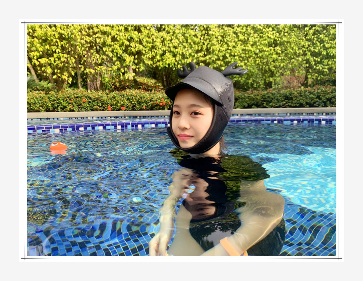 sunscreen anti-uv 4mm submersible cap cartoon personality submersible snorkeling wigs Cartoon Diving cap Diving hat diving suit