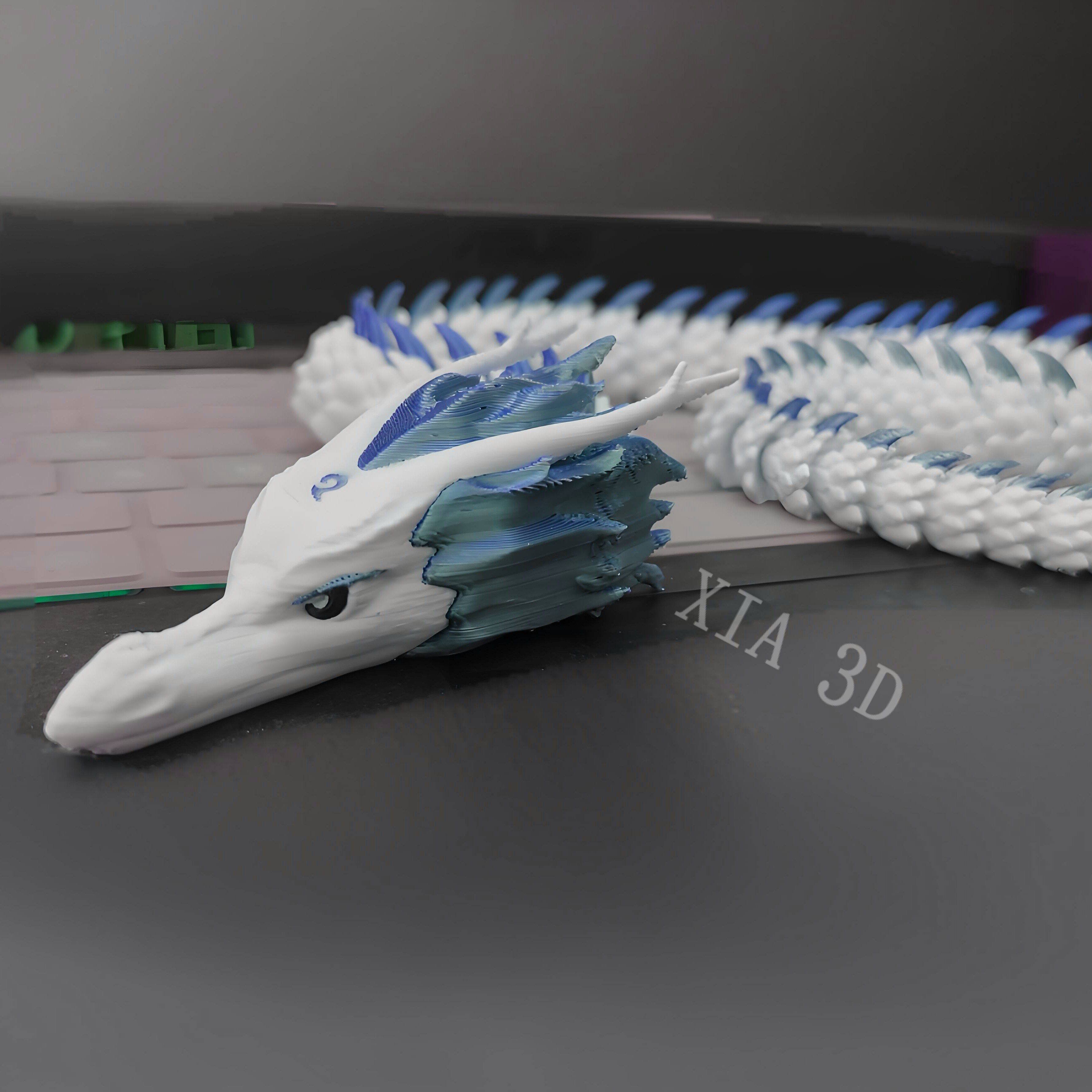 3D модель члена маятник  3d打印哪吒闹海敖丙龙形态龙王活动关节手办模型摆件玩具生日礼物
