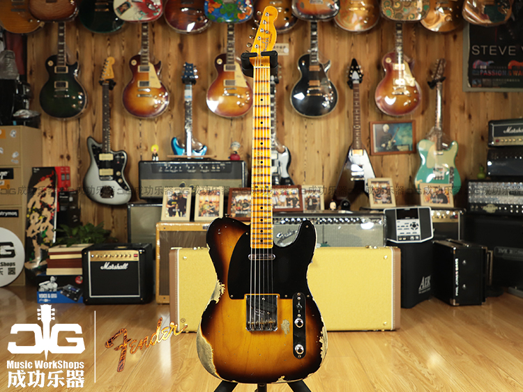 Flender Funda 2021 customshop 1952 tele CS52 Sunset ASH for old electric guitar