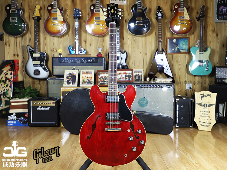(sold for display) GibsonmurphyCustomshop 1961ES-335 cherry jazz electric guitar-Taobao