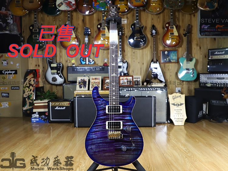 (Sold Display) PRS 2021 Custom 24 10Top Violet Beauty Electric Guitar-Taobao
