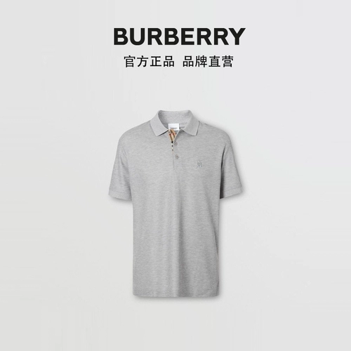 [Double 11 Carnival] Эксклюзивная логика Burberry Cotton Polo рубашка 80140061