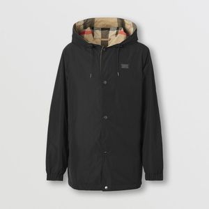 【官方正品】BURBERRY 男装 双面两穿格纹连帽外套 80434031