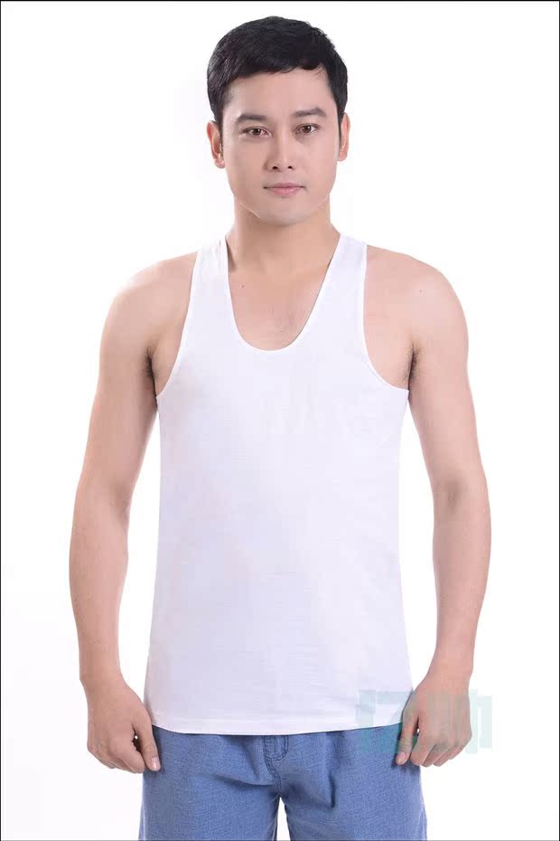 Mùa hè trung niên nam cotton sling áo vest trắng trung niên cotton lỏng áo mồ hôi cũ cha - Áo vest cotton áo vest nam tuổi 50