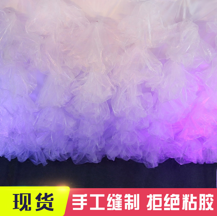 Wedding Celebration Props Cloud Top Yarn Suspended Ceiling Decoration Yarn Dresses Wedding Snow Yarn Ttai Road Guide Yarn Stage Suspension Suspended Ceiling Clouds of T Terrace Skirt