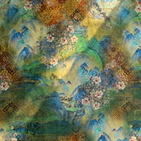 Реалистичная шелковая ткань, ханьфу, ципао, 150см