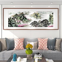 New Chinese Living Room Landscape Decoration Painting Ink Zen with Sofa Background Wall Hanging Painting Office Mural Painting