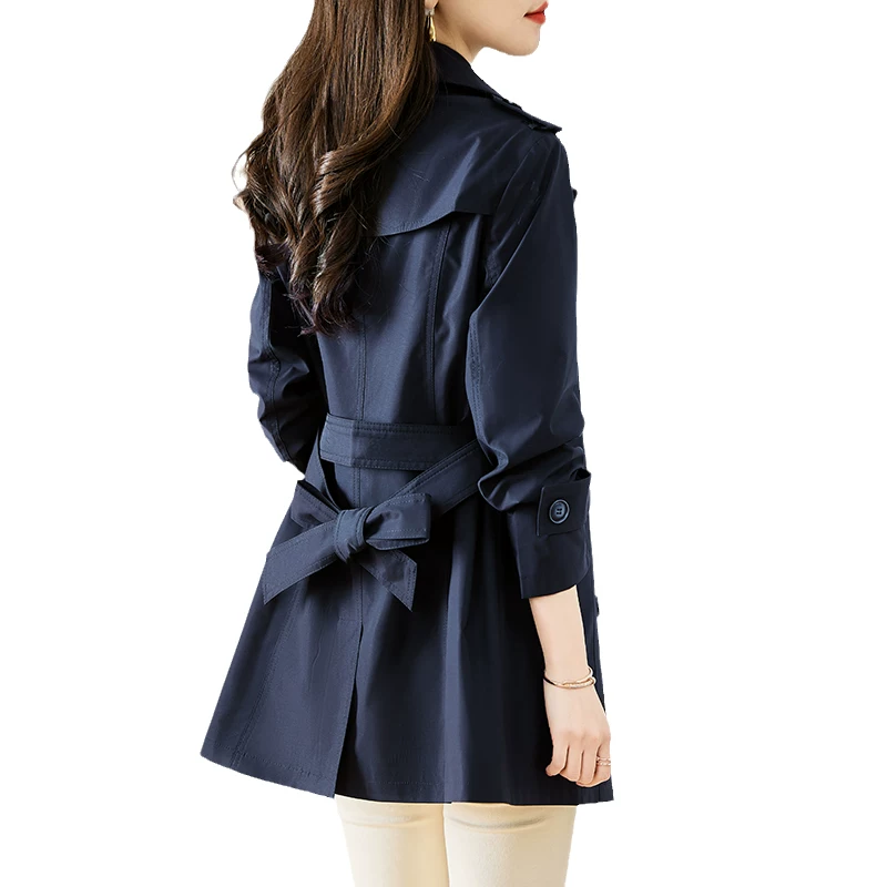 Trench coat, spring jacket, for teenagers, mid-length