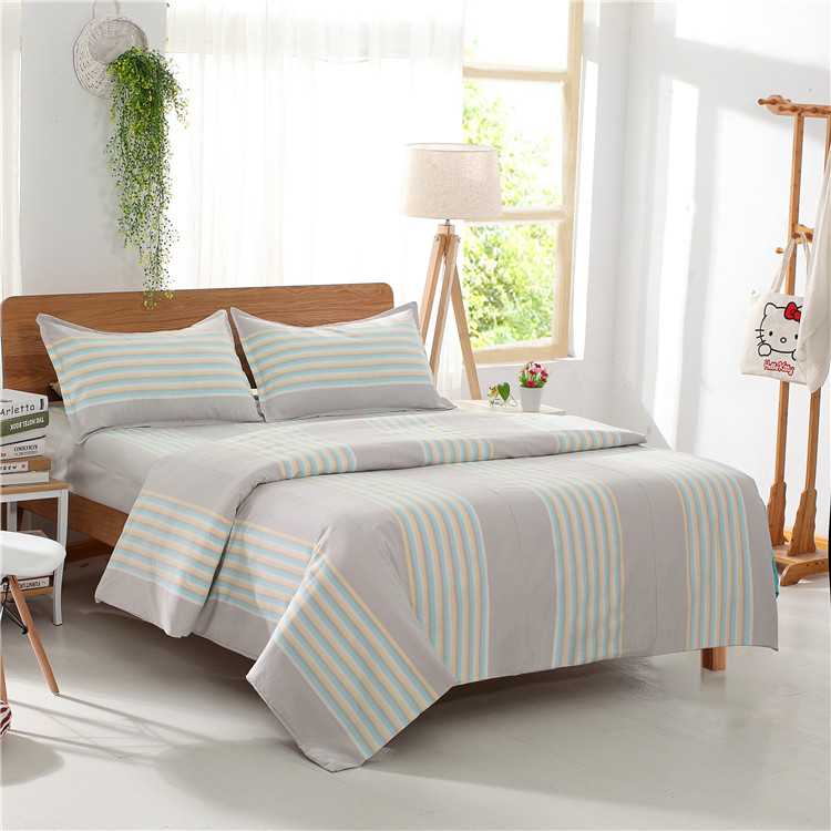 21 sợi cotton Sơn Đông cũ tấm vải thô một mảnh gối ba mảnh cotton mùa hè dày tấm mã hóa ga nệm