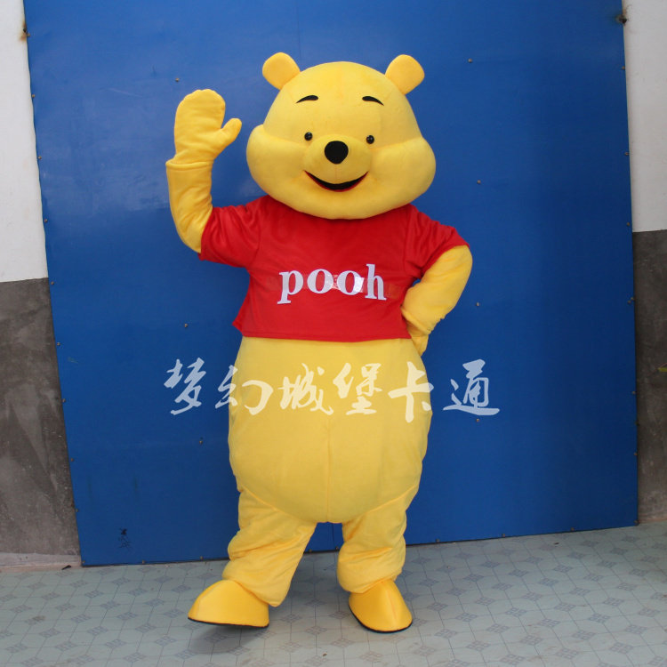 Winnie the Pooh cartoon doll costume people wearing walking plush doll puppet custom animation doll props