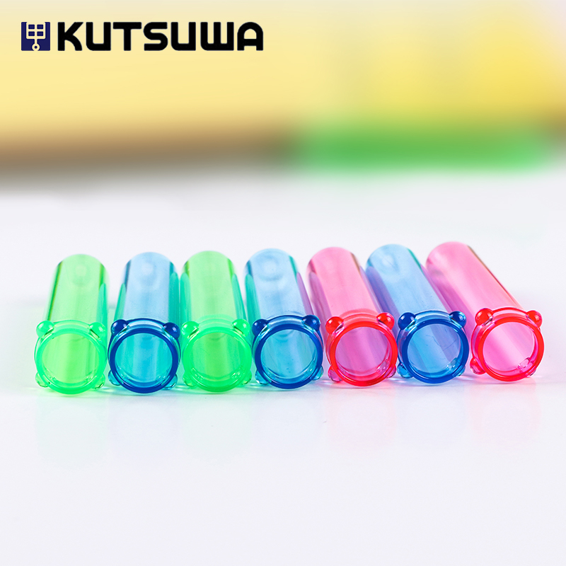 Japan STAD children's pencil cap triangle pencil set pencil cap pen cover protective sleeve hexagonal pen set primary school students