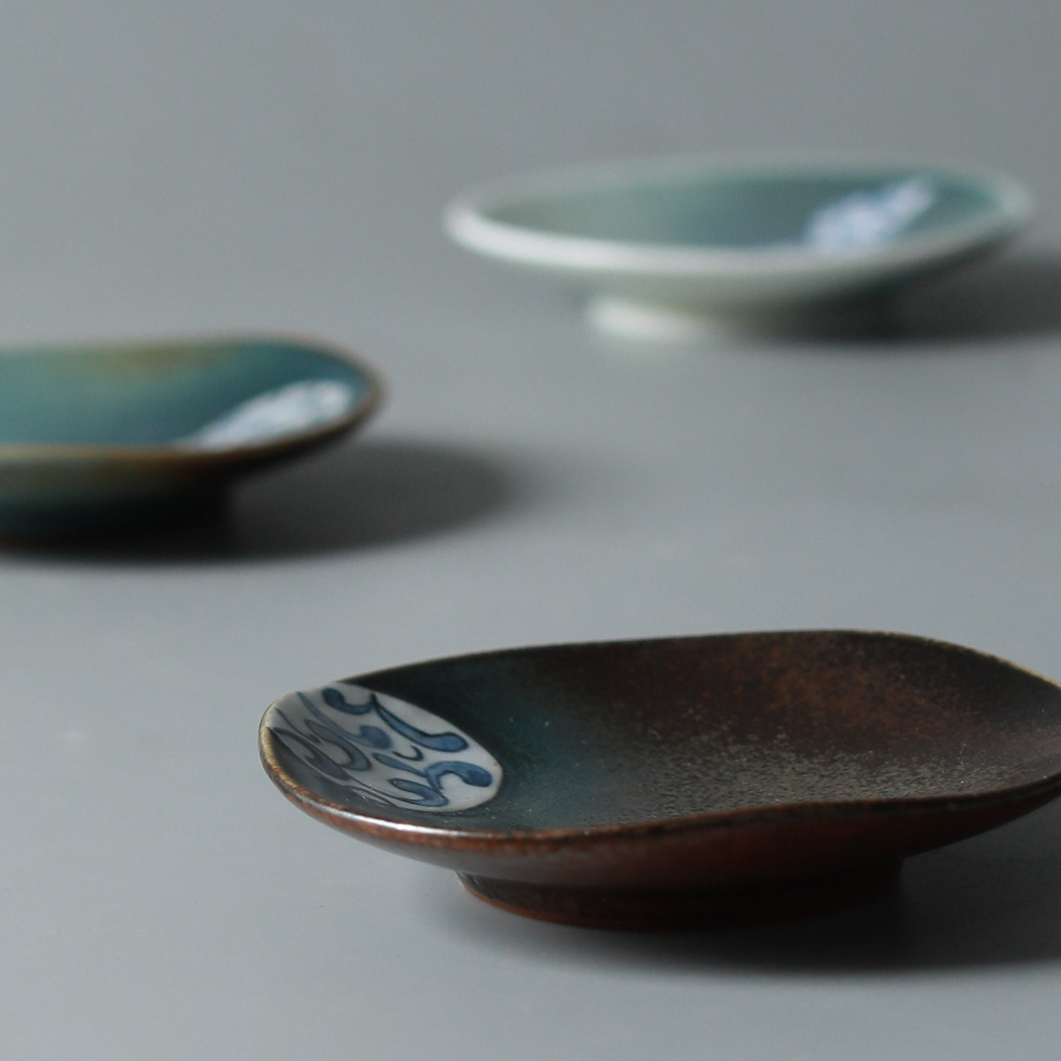 Duqing handmade coaster Jingdezhen ceramic Gongfu tea set Tea ceremony accessories Vintage insulation tea mat tea cup holder