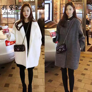 Màu 黛 妃 2017 mùa thu và mùa đông Hàn Quốc phiên bản của tự trồng phụ nữ áo len thời trang nữ kích thước lớn phần dài áo len áo khoác nữ hàn quốc